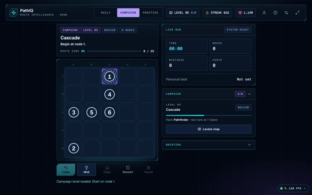 PathIQ 2060 Tactical Puzzle Interface